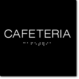 CAFETERIA Sign