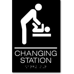 CHANGING STATION Men ADA Sign