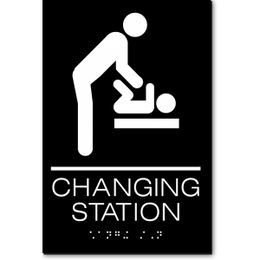CHANGING STATION Men ADA Sign