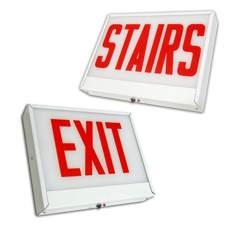 Stairs and Exit Signs for City of Chicago - Steel housing -  battery  UL Listed 