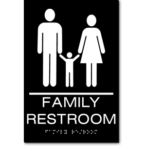 California FAMILY RESTROOM ADA Wall Sign