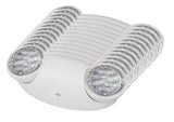 White Led emergency lights low profile 90 minute battery 