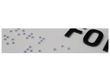 Clear Acrylic Braille Strips