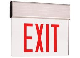 2 Circuit edge lit exit sign Red led 