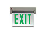 Wall Recessed - Edge Lit LED Exit Sign - UL Listed