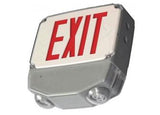 Cold Weather Exit Sign Combo With Battery Heater  -4 Fahrenheit