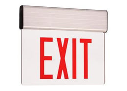 New York City Approved LED Edge Lit Exit Sign 8" Letters - Battery Back-up