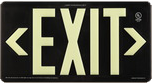 Wireless Black Exit Sign 100' View Distance - Outdoor Rated 