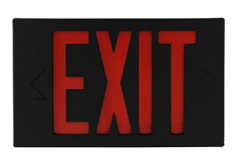 Black Exit Sign Battery Back-up