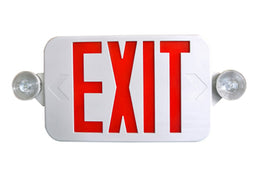 Remote Capable Combo Exit Sign With Lights 