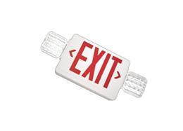 Remote Capable Exit Sign With Emergency Lights 