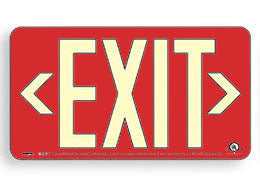 Battery Operated Exit Signs RED 