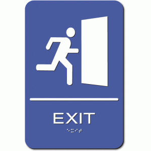 EXIT GRAPHIC ADA Sign - Styrene – Exit Sign Warehouse