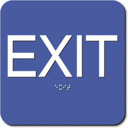 EXIT Sign - Styrene - ADA Sign