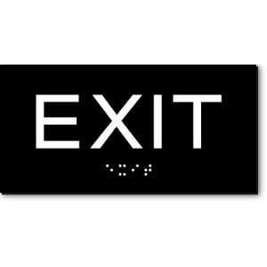 EXIT ADA Sign - 6x3