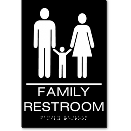 FAMILY RESTROOM Sign