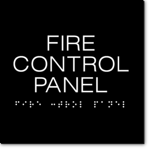 FIRE CONTROL PANEL Sign