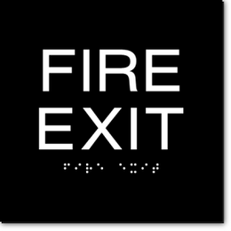 FIRE EXIT ADA Sign