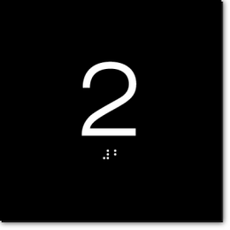 FLOOR NUMBER ADA Sign