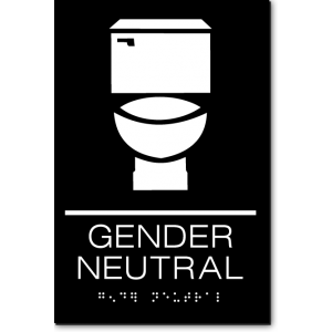 GENDER NEUTRAL Restroom Sign