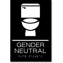 GENDER NEUTRAL Restroom Sign