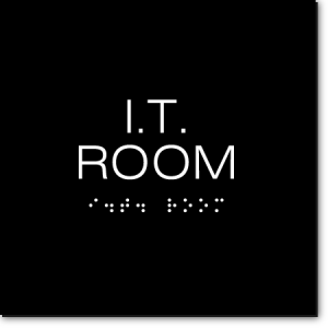 I.T. ROOM Sign