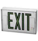 Direct-View Steel Exit Sign with Individual LEDs - USA