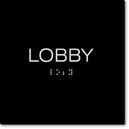 LOBBY Sign