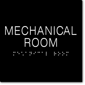 MECHANICAL ROOM Sign