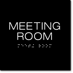 MEETING ROOM Sign