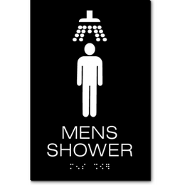 MENS SHOWER ADA Sign