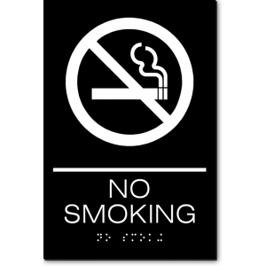 NO SMOKING ADA Sign