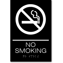 NO SMOKING ADA Sign