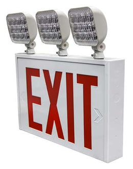 New York Exit sign with 3 lamps 