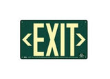 Power Free wireless green exit sign 100' Viewing Distance - Outdoor Rated 