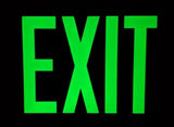 Non Electric Exit Sign glow in the dark 