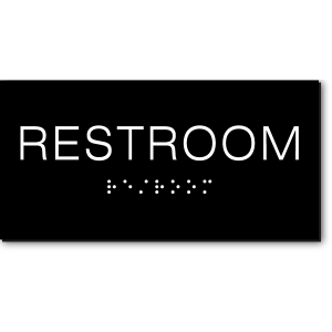 RESTROOM Sign