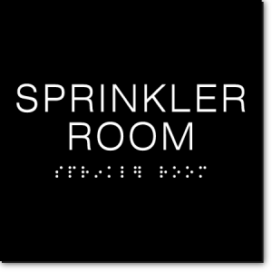 SPRINKLER ROOM Sign