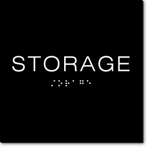 STORAGE Sign