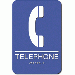 TELEPHONE ADA Sign - Styrene