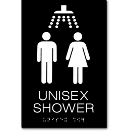 UNISEX SHOWER ADA Sign