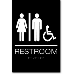 ADA Restroom Signs - Meets local and state codes , CA, NY and CT – Exit ...