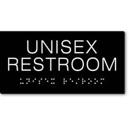 UNISEX RESTROOM Sign