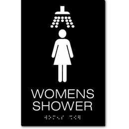 WOMENS SHOWER ADA Sign