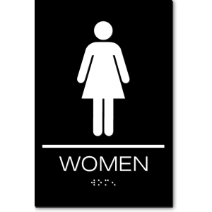WOMEN Restroom Sign