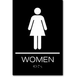 WOMEN Restroom Sign