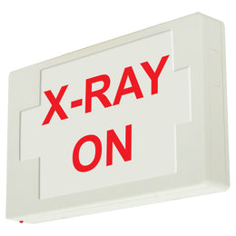 X Ray On illuminated LED Sign with battery - red letters