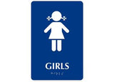 ADA Braille Girl Restroom Symbol