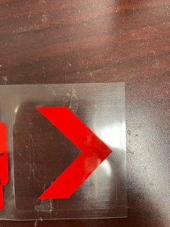 Red Directional Arrows for Exit Sign 