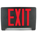 Black Exit Sign with LED Light Strip